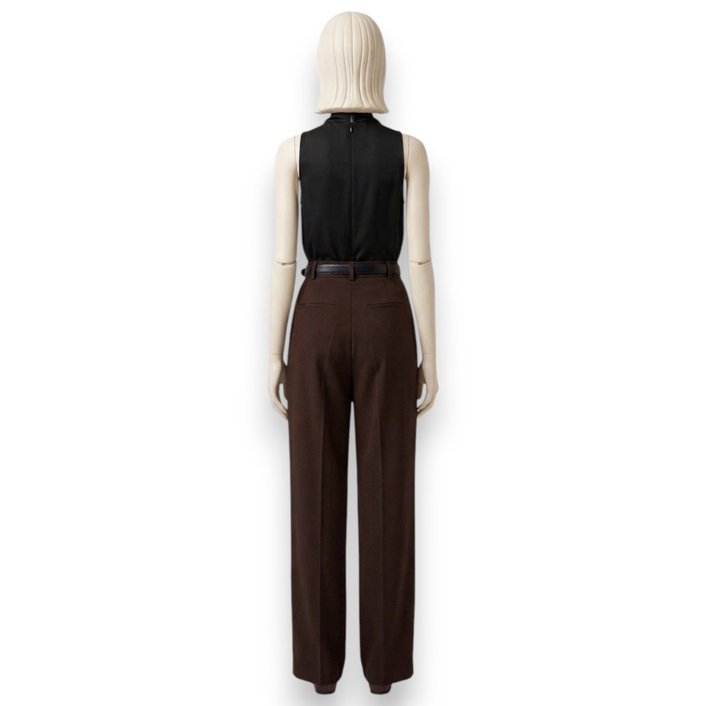 Midnight Silk Cowl Neck Blouse