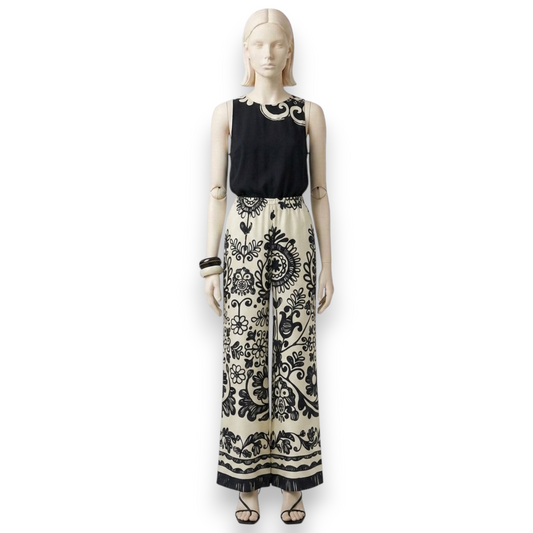 Cloud White Ruffled Chiffon Ensemble