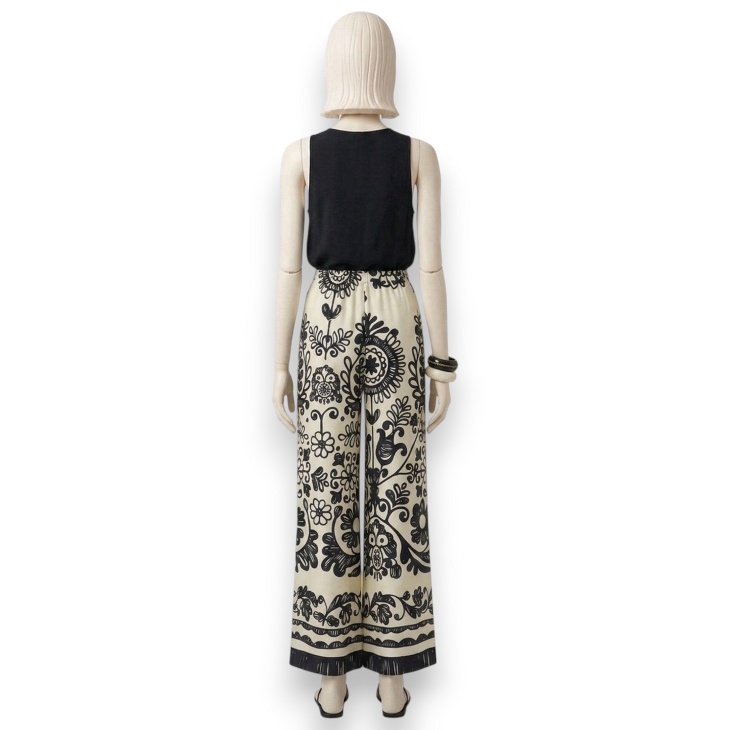 Cloud White Ruffled Chiffon Ensemble