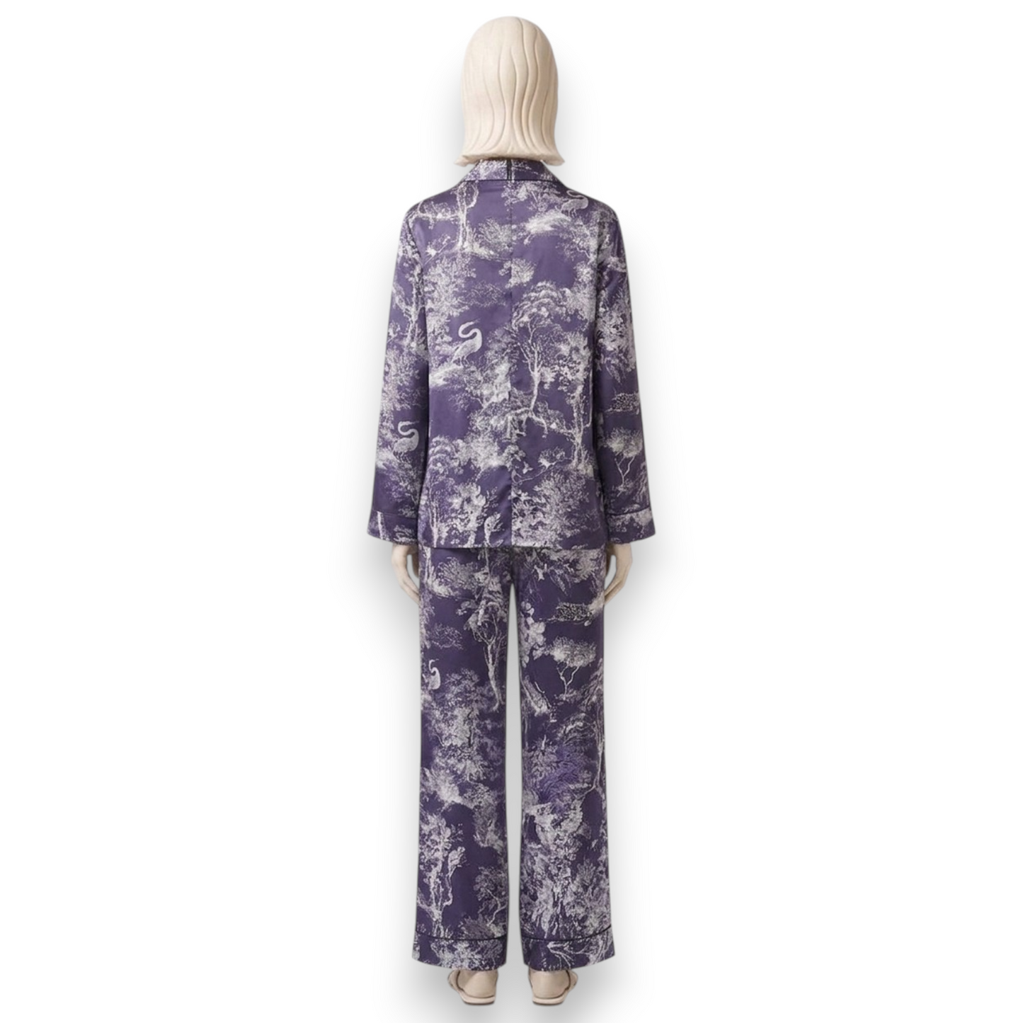 Amethyst Toile Silk Pyjama Set